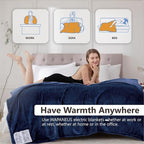 Wapaneus Heated Blanket Electric Blanket 72" x 84" Full Size - Image 4