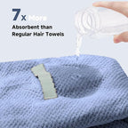 Microfiber Hair Towel Wrap for Women, Quick-Dry Turban, Ultra Absorbent & - Image 4