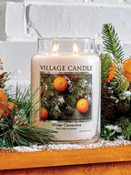 Village Candle Winter Clementine Large Apothecary Jar, Scented Candle, 21.25 oz. - Image 3