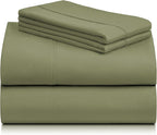 LuxClub 4 PC King Sheet Set, Breathable Luxury Bed Sheets, Deep Pockets 18" - Image 8