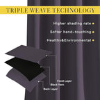 NICETOWN Blackout Large Window Curtains 84 inches Long - Image 4