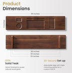 Luxury Teak Bathtub Tray for Freestanding Bath - Image 2
