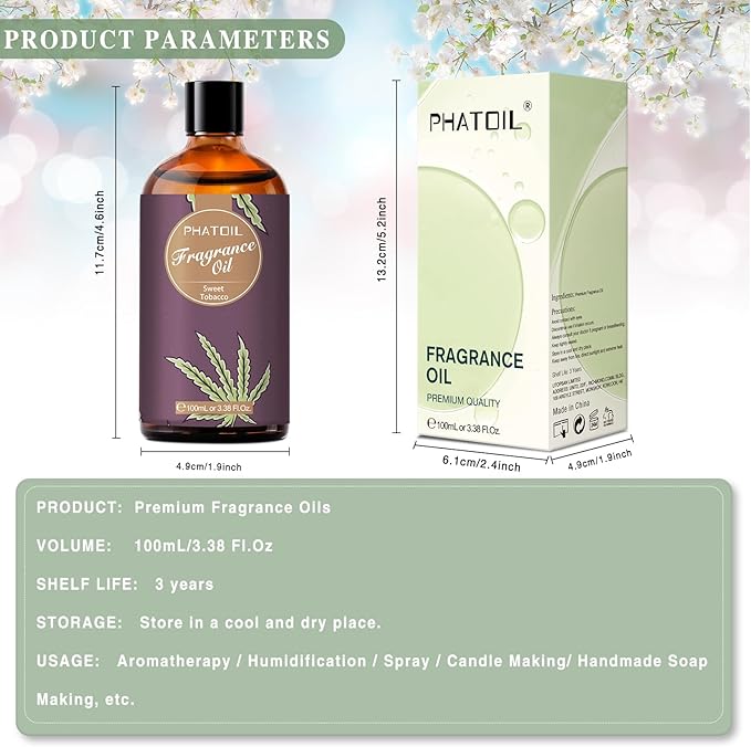 PHATOIL 3.38FL.OZ Sweet Tobacco Fragrance Oils - Image 4