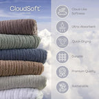 SKL Home CloudSoft Cotton Luxury 2-Piece Hand Towel Set - Image 5