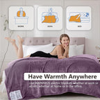 Wapaneus Heated Blanket Electric Blanket 62" x 84" Twin Size - Image 4