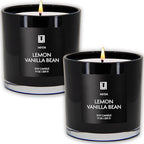 Lulu Candles | Lemon & Vanilla Bean | Luxury Scented Soy Jar Candle | Hand - Image 2