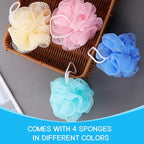 Loofah Sponge Shower Loofahs Bath Sponges Mesh Balls - Image 4