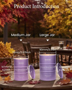 M&SENSE Eucalyptus Lavender Scented Candles Large, Natural Soy Candles 21.2oz - Image 5