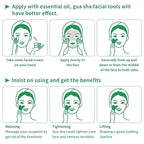 Gua Sha Facial Tools, Natural Jade Guasha Tool - Image 5