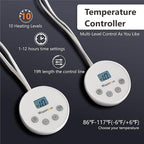 Wapaneus Heated Blanket Electric Queen Size 84"x90"-Dual Control - Image 7