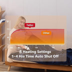 Tefici Electric Heated Blanket Throw, Super Cozy Soft 2-Layer Flannel 50" x 60" - Image 4