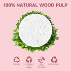 100 Count Compressed Facial Sponges 100% Natural Cellulose Eco-Friendly Makeup - Image 5