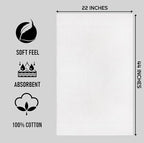 ZUPERIA White Bath Towels Bulk 24 Pack - Image 3