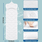REEZEIVI Full Body Bath Pillow, Thick Bathtub Cushion - Image 5