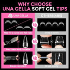 UNA GELLA Long Stiletto Gel Nail Tips: 216pcs Halloween Stiletto Almond Fake - Image 6