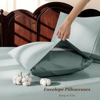LBRO2M 100% Cotton Sheets Set Deep Pocket 19", 1000 Thread Count King Size 4 - Image 6
