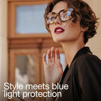 miyya Blue Light Glasses for Women & Men – Oversized UV & Blue Light Blocker - Image 2