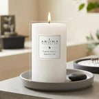 Aroma Naturals Patchouli and Frankincense Essential Oil White Scented Pillar - Image 9
