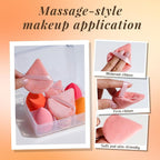 Makeup Sponge Set BS-MALLTriangle Puff 14 Pcs - Image 5