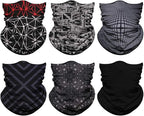 Venswell Neck Gaiter Face Mask Men Women, Seamless Bandana Rave Face Cover by Venswell