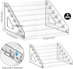 YEXEXINM 2 Pack 7 Tier Essential Oil Organizer, Essential Oil Storage Shelf - Image 2