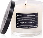 Lulu Candles | Buttercream Vanilla Cupcake | Luxury Scented Soy Jar Candle | by LULUCANDLES