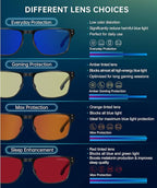 ANYLUV Blue Light Blocking Glasses Men Computer Gaming Glasses Lightweight - Image 4