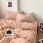 Nanko Peach Coral King Size Comforter Set, Soft Microfiber Down Alternative - Image 5