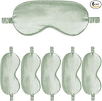 6PACK Silk Sleep Mask Satin Eye Masks Blackout Silky Eyeshade Cover Soft by WJingYiJia