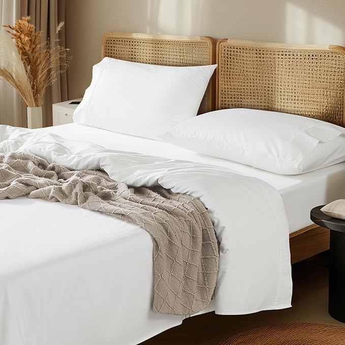 LBRO2M 1000 Thread Count 100% Egyptian Cotton Sheets Set Twin XL, 3 Piece Sets by LBRO2MBedding