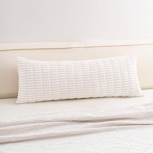 Aegero Corduroy Decorative Throw Pillow Covers 14x36 InchSoft Striped Pillow by Unknown