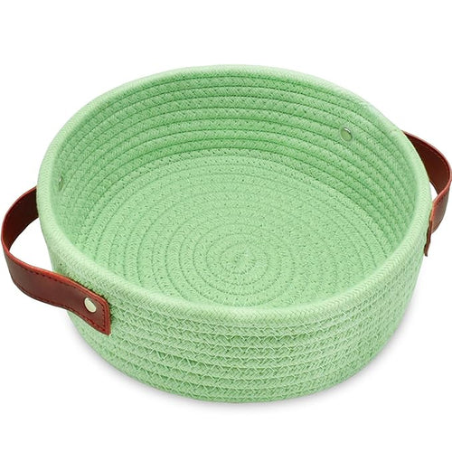 ABenkle Small Storage Basket, Mini Cotton Rope Storage Bin, Cute Tiny Shelf by ABenkle