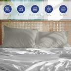 Kamas Oversized Bamboo Pillowcase Set of 2 | 100% Naturally Grown | Ultra Soft - Image 3