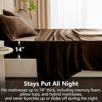 CozyLux Satin Sheets Queen Size Bed Set - Image 4