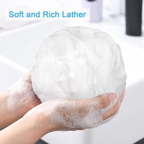 AmazerBath Loofah Sponge 60g/Piece, Exfoliating Bath Sponge Body Scrubber - Image 2