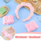 WSICSE Sponge Pink Spa Headband - Image 6