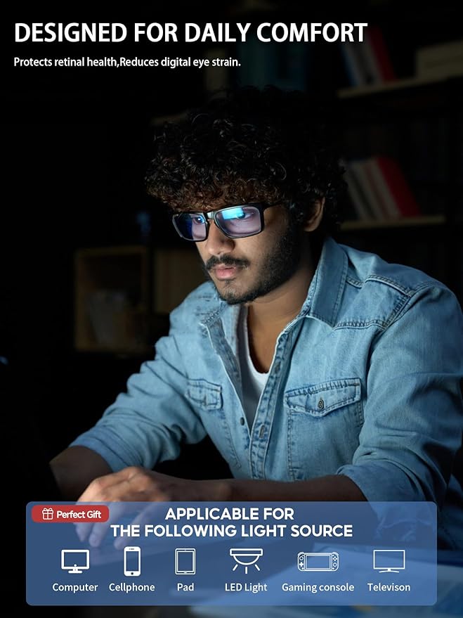 VMJFBJ Blue Light Blocking Glasses - Image 9