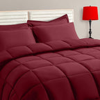TAIMIT Burgandy Queen Size Comforter Set by TAIMITBedingSets