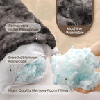 ZonLi Fluffy Body Pillow for Adults, Fuzzy Faux Fur Body Pillow - Image 6