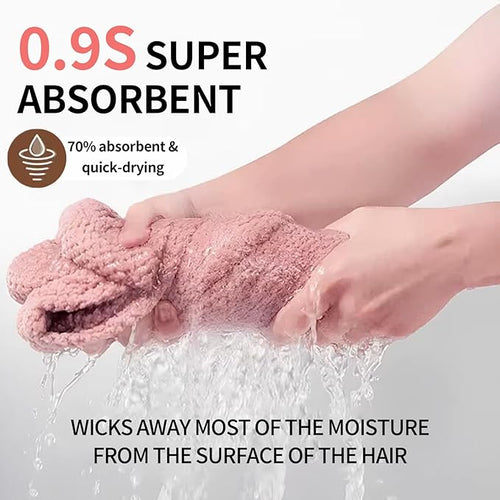 2 PCS Extra Large Hair Towel Wrap - Image 2