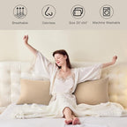DOWNSTORIA Body Pillow Cover, Ultra Soft Microfiber Long Pillowcase, Envelope - Image 2