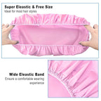 6 PCS Shower Caps for Women, Double Side Waterproof Shower Cap, Reusable - Image 6