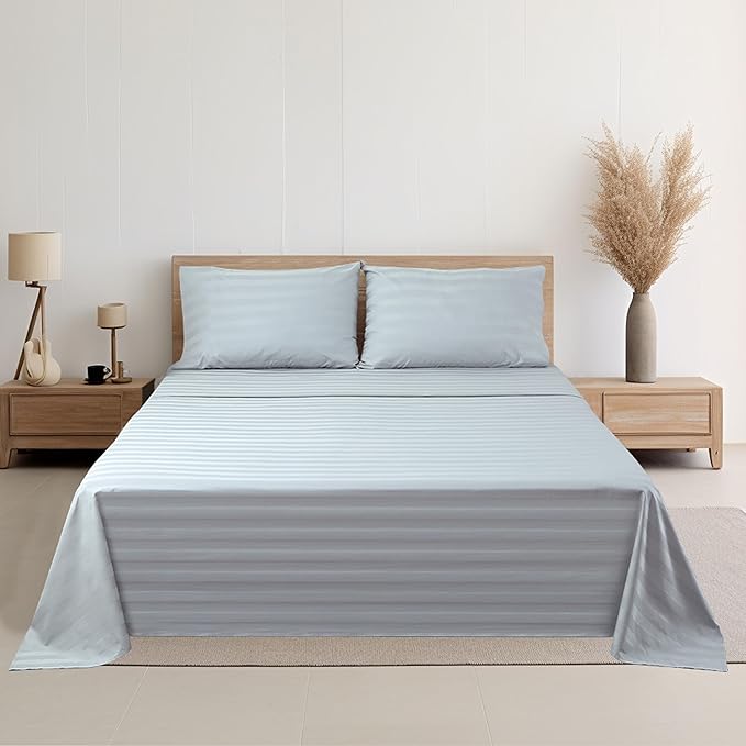 Cotton Full Flat Sheet Only, 600 Thread Count 100% Egyptian Cotton Top Sheet - Image 8