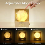 Sunrise Alarm Clock, 360-Degree Rotating Moonlight & 10 White Noise Sounds - Image 6