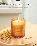 M&SENSE Sweet Mandarian Scented Vegan Soy Candles, No Toxin Refreshing Fragrance - Image 2