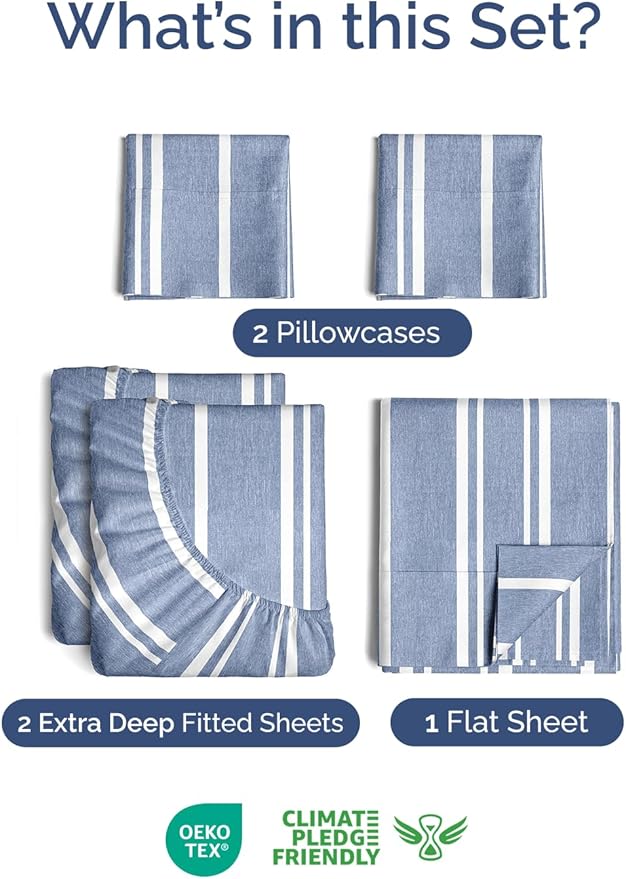 Extra Deep Split King Sheet Set - Image 2