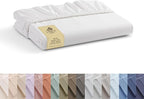 Linen Home 100% Cotton Percale Weave Fitted Sheet, Queen Size, 1 Deep Pocket by LINENHOME
