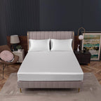 Homiest White Satin Fitted Sheet - Image 2