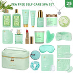 Mother's Day Gift, Tea Tree Skin Care Set, Home Spa Gift Basket, Cosmetic Bag - Image 2