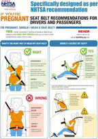 Car Seat Cushion for Pregnant Drivers and Passengers, NHTSA Recommended Prevent - Image 3